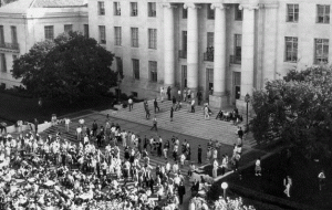 Sproul Hall during the Free Speech Movement